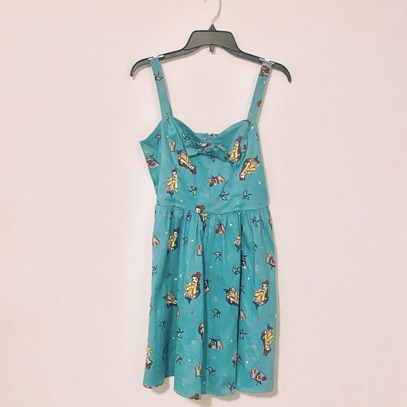 NWOT Disney Beauty and the Beast Belle Pin-up Style Dress - Picture 2 of 5